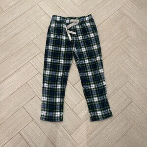 Plaid Pajama Pants with Drawstring